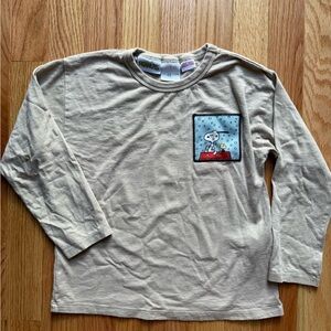 Zara boys winter themed snoopy shirt